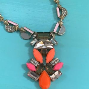 Stella &Dot pink and orange necklace